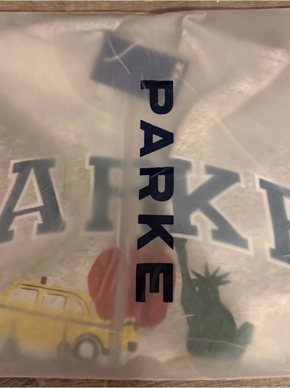 New Exclusive PARKE NYC Pop up Zip-Up Graphic Sweatshirt with NY Icons SM/MED